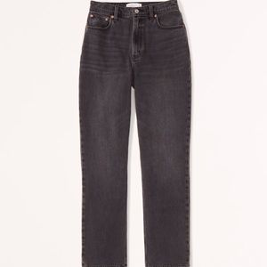 Abercrombie & Fitch Curve Love Ultra High Rise 90s Straight Jean